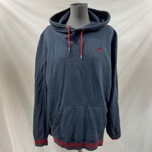 Abercrombie and Fitch Hoodie Sweater Sweatshirt Blue Red Comfy Extra Large
